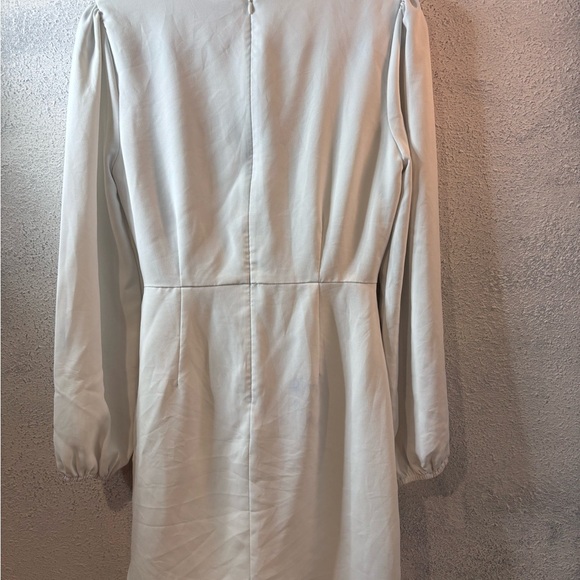 Lulu's White Long Sleeve Dress - Picture 6 of 6